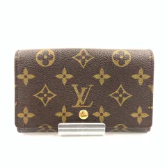 〇〇LOUIS VUITTON ルイヴィトン モノグラム ポルト モネ ビエ トレゾール 二つ折り財布 M61730 ブラウン