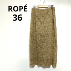 ROPÉ ロペ　スカート　ロング　ストレート　総柄　レース