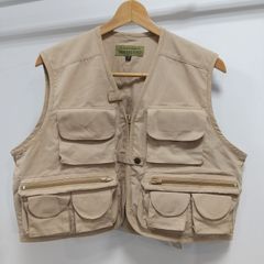 人気】BEAMS BOY コットン クロス ハンティング ベスト ベージュ