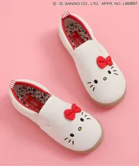 【ハローキティ】モチーフスリッポン(キッズサイズ)　BREEZE J147036　オフホワイト