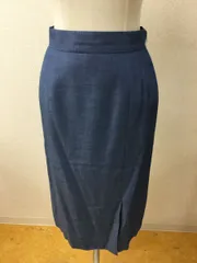 クードシャンス タグ付き未使用 薄ブルースカート 前スリット