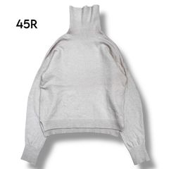 未使用級♡45R アルル超ガーゼのフレアータートルネックTシャツ
