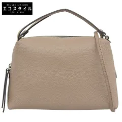 GIANNICHIARINI ジャンニキアリーニ 美品 レザー アリファS 2WAYハンドバッグ レディース ベージュ