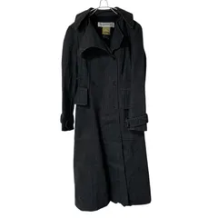 ZK17【美品】NORBERT NEL Nino デニムトレンチコート ロングコート Nino-FLEX ブラック サイズF