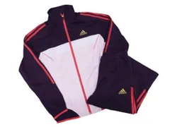 アディダス クライマライト ジャージ セットアップ 上下2点セット サイズM/S ピンク パープル adidas レディース (142)