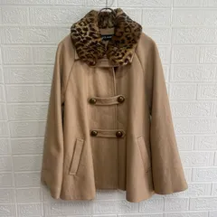 CECIL McBEE セシルマクビー 5651(524) ポンチョ風 コート ベージュ【中古】 レディース