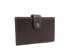 COACH コーチ レザー カードケース パスケース カード入れ 名刺入れ レディース ブラウン系×マルチカラー DK8864