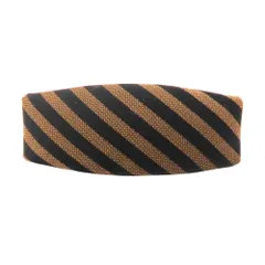 【中古】FENDI フェンディ バレッタ ヘア アクセサリー ペカン柄 髪留め レディース ブラック ブラウン ストライプ A2505525【無料ギフトラッピング承ります】