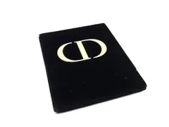 ChristianDior ディオール CDロゴ ベロア 折りたたみ スタンドミラー 鏡 レディース ブラック系 DL3652