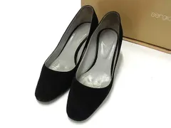 Sergio rossi セルジオロッシ スエード ヒール パンプス 表記サイズ35 (約22cm) 靴 シューズ レディース ブラック系 DL3852