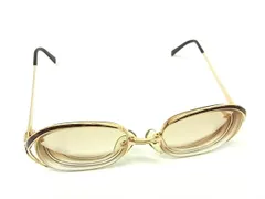 ChristianDior クリスチャンディオール 2145 度入り メガネ 眼鏡 めがね レディース ゴールド系 DL3958