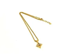 ■美品■ NINA RICCI ニナリッチ ラインストーン ネックレス ペンダント アクセサリー レディース ゴールド系 DL4269