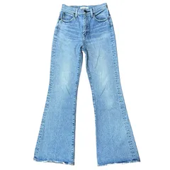 MOUSSY MVS FLARE ハイウエスト ブーツカットデニム フレア ライトブルー サイズ25 レディースS マウジー