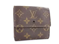 LOUIS VUITTON ルイヴィトン M61652 モノグラム ポルトモネ ビエ カルトクレディ 三つ折り 財布 ウォレット ブラウン系 DL4856