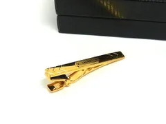 ■美品■ LANVIN ランバン ネクタイピン タイクリップ アクセサリー ビジネス 紳士 メンズ ゴールド系 DL5084のサムネイル