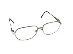 ■美品■ YVESSAINTLAURENT イヴサンローラン 56□15 メガネ 眼鏡 めがね レディース シルバー系 DL6020