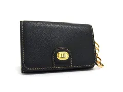 ■美品■ dunhill ダンヒル レザー 6連 キーケース 鍵入れ メンズ レディース ブラック系×ゴールド系 DL6071