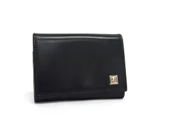 ■美品■ dunhill ダンヒル レザー カードケース 名刺ケース カード入れ 名刺入れ ビジネス メンズ 紳士 ブラック系 DL6072
