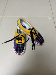 VANS Era イェロー/パープル CHECK スニーカー