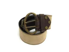 ■美品■ Max Mara マックスマーラ スエード ゴールド金具 ベルト 表記サイズ S ベージュ系 DL6097のサムネイル