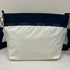 8139　LeSportsac レスポートサック　ショルダーバッグ　SMALL BUCKET BAG　スモールバケットバッグ　サンドバー　コースタルネイビー　アイボリー　オフホワイト　ネイビー　バイカラーコレクション　小さめ　レディース　軽量