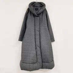 ◎TABASA　タバサ　ロングコート　フレア　キルティング　ポリエステル　中綿　グレーブラウン　レディース　34　a01329のサムネイル