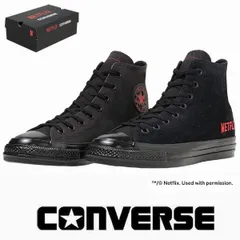 コンバース オールスター エイジド ハイカット ネットフリックス converse allstar AGED HI NETFLIX メンズ ブラック ネトフリ 動画配信サービス