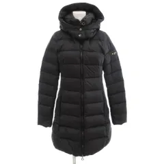 タトラス TATRAS 23AW POLITEAMA ダウンコート 01 S ロング ロゴ フード 黒 ブラック /AE