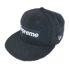 【中古品】Supreme シュプリーム × NEWERA ニューエラ 24AW BRUSHED WOOL BOX LOGO ブラッシュ ウール ボックスロゴ キャップ 帽子 【185-260108-na-07-tag】