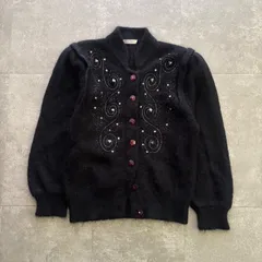 《フォローして割引き❣️》極希少 80s ヴィンテージ 肩パッド ニット ウール100% モヘア モード