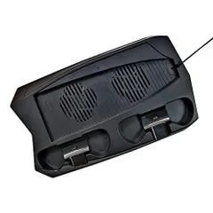 アローン PS5 通常版/デジタルエディション両用 マルチ充電スタンド 冷却ファン付 コントローラー2台充電可能 USBハブ3ポート バスパワー