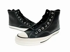 コンバース CONVERSE ADDICT CHUCK TAYLOR LEATHER HI チャックテイラー レザー 1AD812 27.5 ブラック ブランド古着ベクトル 中古▲■ 260108