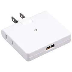 Yazawa ヤザワ 雷ガード付コーナータップ2AC+1USB2.4Aホワイト H6CK3001UWH 白