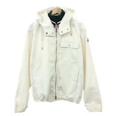 MONCLER メンズ クリームホワイト 薄手ライダースジャケット サイズ6 