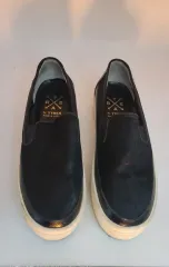 カーフレザー 厚底 ローファー シューズです