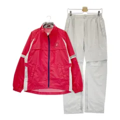 サイズ：M CUTTER&BUCK カッターアンドバック  2way レインウェア 上下セットアップ  レッド系 [240101576470] ゴルフウェア メンズ ストスト