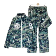 サイズ：4 PEARLY GATES パーリーゲイツ  多機能 レインウェア セットアップ カモフラ柄 カーキ系 [240101595379] ゴルフウェア メンズ ストスト