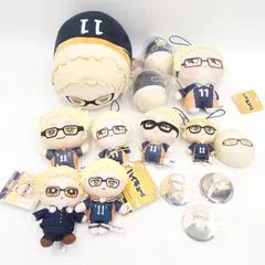 ハイキュー！！ 月島 蛍 グッズまとめ売り ぬいぐるみ 缶バッジ もちもちマスコット ちょぴぬい みにコレ 烏野高校 11 HQ はいきゅー