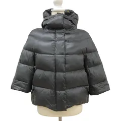 ZK21 GALLARDAGALANTE フード付ダウンジャケット アウター  ショート丈 チャコールグレー サイズF