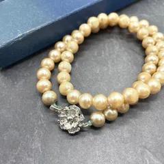 ネックレス アクセサリー パール アコヤ真珠 フラワー 花 モチーフ オフホワイト
