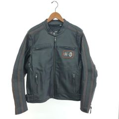 美品◇ハーレーメッシュ革ジャン 黒ショベル◇ライダースUSA☆TOPGUN 