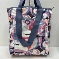 8227　LeSportsac レスポートサック　2way　トートバッグ　ハンドバッグ　花柄　大きめ　大容量　フラワー　マーブル　レディース　シンプル　きれいめ　カジュアル　ポケット多数　軽量　ラベンダー　ピンク　グレー　ブルー