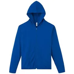 [グリマー] 長袖 4.4オンス ドライ UV ジップ パーカー 00338-AMZ メンズ ロイヤルブルー SS