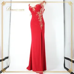 社交ダンス 衣装 スタンダード ドレス ワンピース パーティドレス 女性用 レッド系 赤 ラインストーン ビジュー 袖なし スリット 派手 編み上げ アクセサリー エレガント ドレスアップ 結婚式 お呼ばれ フェミニン おしゃれ ステージ衣装 華やか 伸縮性