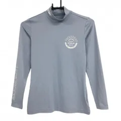 ジャックバニー 長袖ハイネックシャツ スモーキーライトブルー ストレッチ ロゴ インナー レディース 0(S) ゴルフウェア Jack Bunny