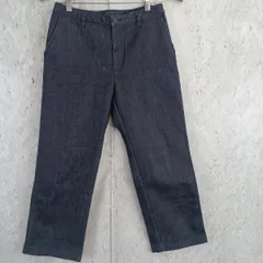 UNIQLO デニムストレートパンツ ワークパンツ レディースボトムス デニムブルー ウエスト63 〇□