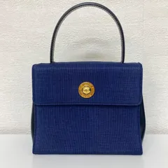 ✨美品✨CELINE セリーヌ　ハンドバッグ　コンパクト　ブルー×レッド