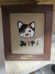 壁掛け　刺繍　ハンドメイド