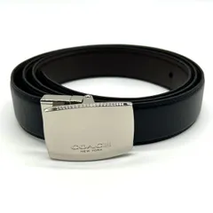 【未使用】COACH コーチ ベルト ブラック系 バックル2つ　260108001
