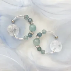 【公式カフ】3月の誕生石・アクアマリンのビューティーカフ（さとう式イヤーカフ）